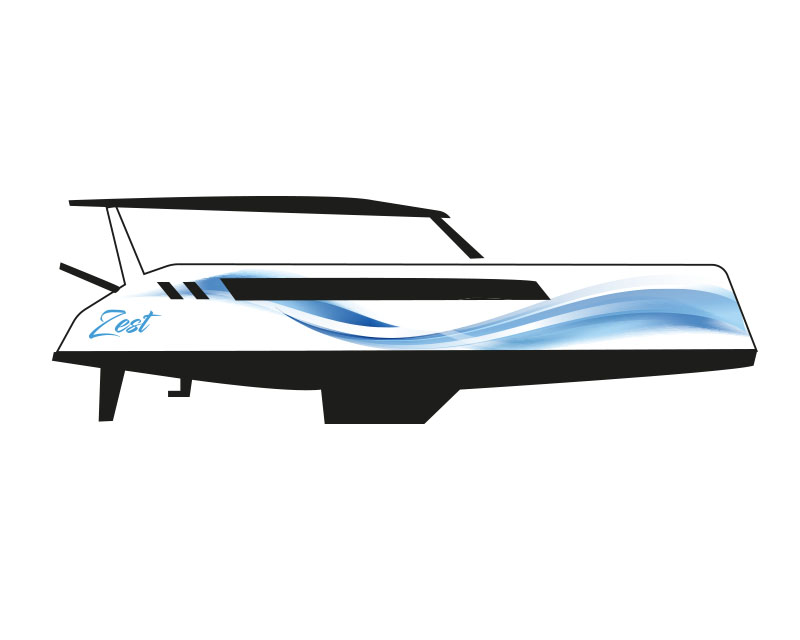 Graphic Design for Catamaran Sailing Seattle