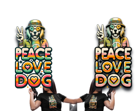 Peace Love Dog T Shirt entry by 205stylez