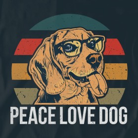 Peace Love Dog T Shirt entry by any faiqoh