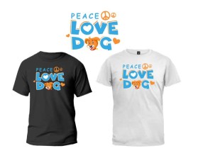 Peace Love Dog T Shirt entry by Bayu Agung Mahendra