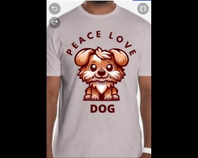 Peace Love Dog T Shirt entry by jose Emmanuel