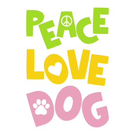 Peace Love Dog T Shirt entry by Jasmine Sotiropoulos