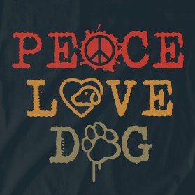 Peace Love Dog T Shirt entry by any faiqoh
