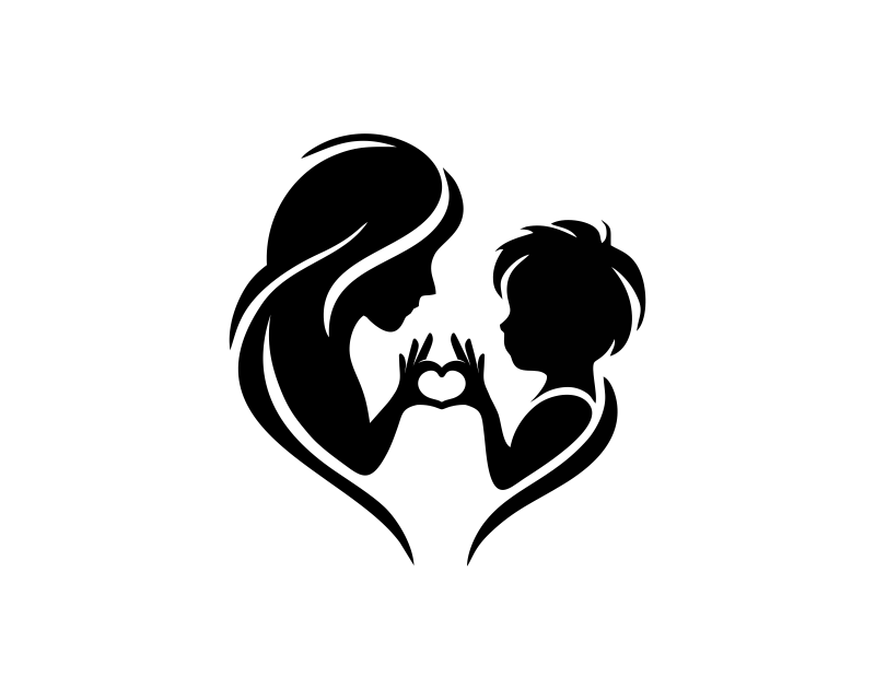 Logo Design for mother / son logo minimalist image - no words