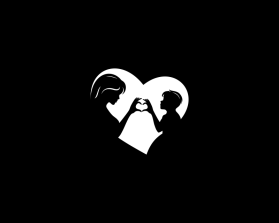mother / son logo minimalist image - no words entry by andsue