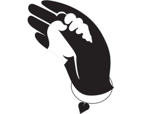 mother / son logo minimalist image - no words entry by not2shabby
