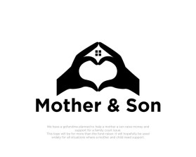 mother / son logo minimalist image - no words entry by bayu_desain88