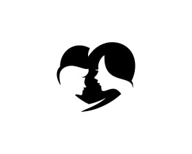 mother / son logo minimalist image - no words entry by DAYS