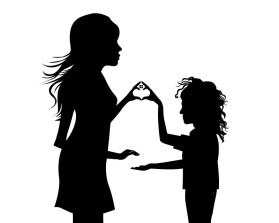 mother / son logo minimalist image - no words entry by bayu_desain88