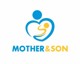 mother / son logo minimalist image - no words entry by fathur