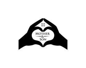 mother / son logo minimalist image - no words entry by bayu_desain88