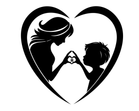 mother / son logo minimalist image - no words entry by Ilham Fajri