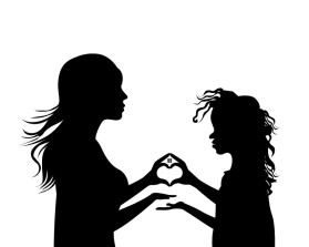 mother / son logo minimalist image - no words entry by bayu_desain88