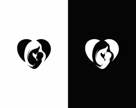 mother / son logo minimalist image - no words entry by mufid