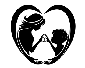 mother / son logo minimalist image - no words entry by Ilham Fajri