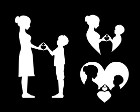 mother / son logo minimalist image - no words entry by Armchtrm