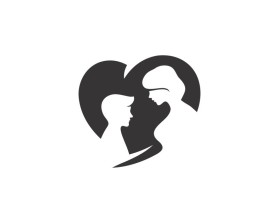 mother / son logo minimalist image - no words entry by DAYS
