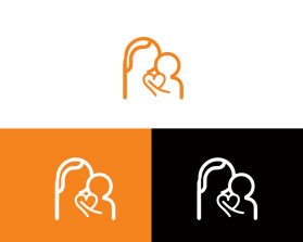 mother / son logo minimalist image - no words entry by Arman Hossen