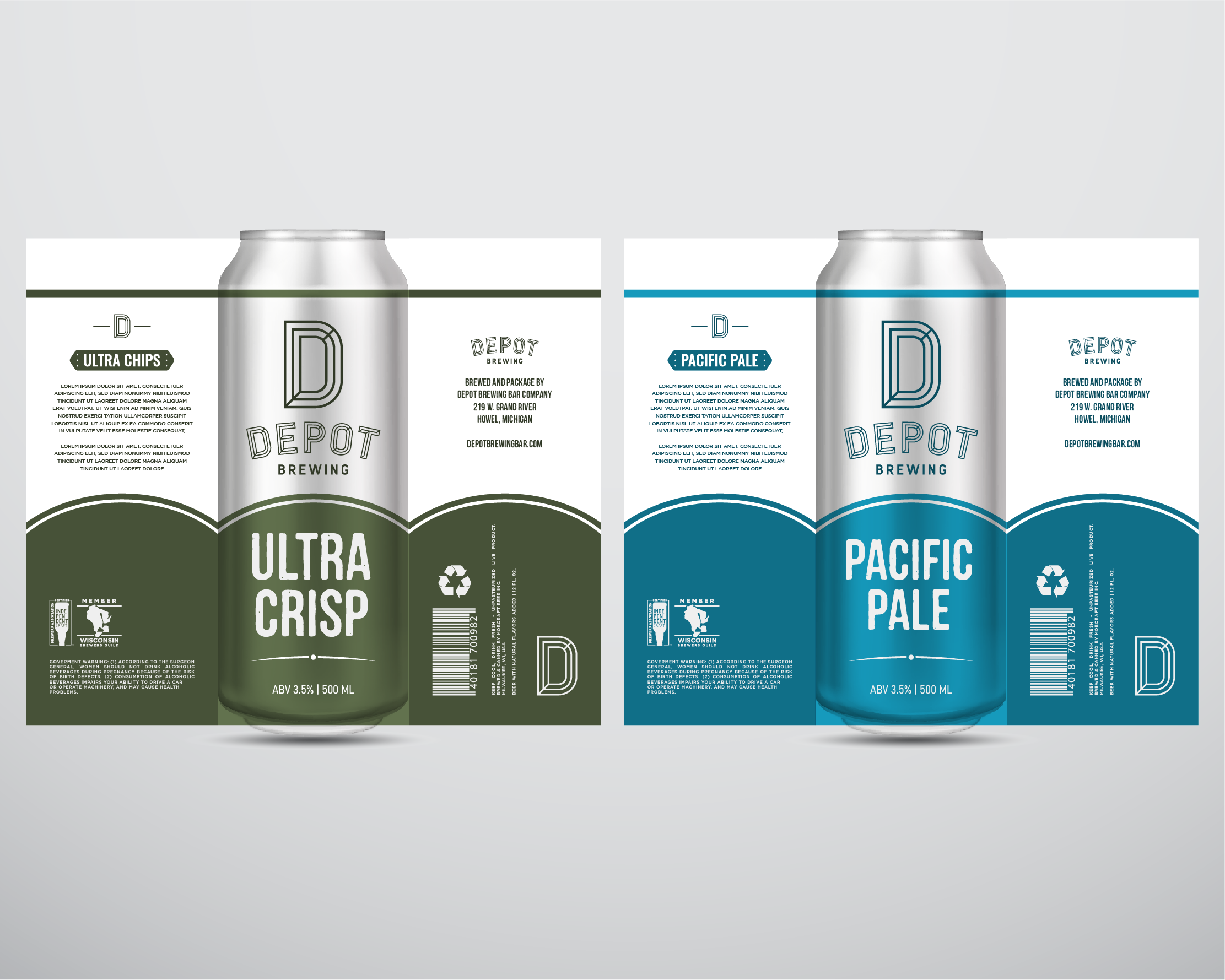 Graphic Design for Depot Brewing