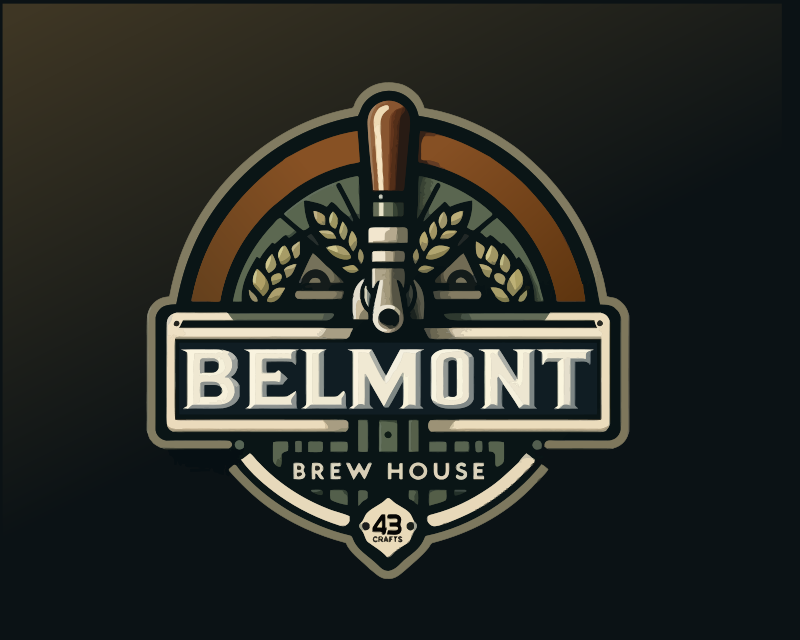 Logo Design for Belmont Brew House
