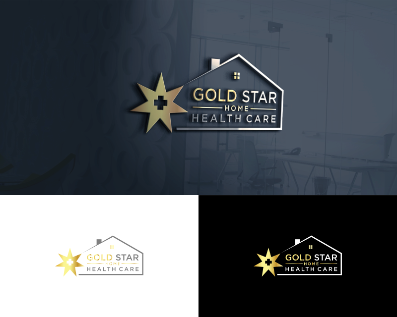 Logo Design for Gold Star Home Health Care