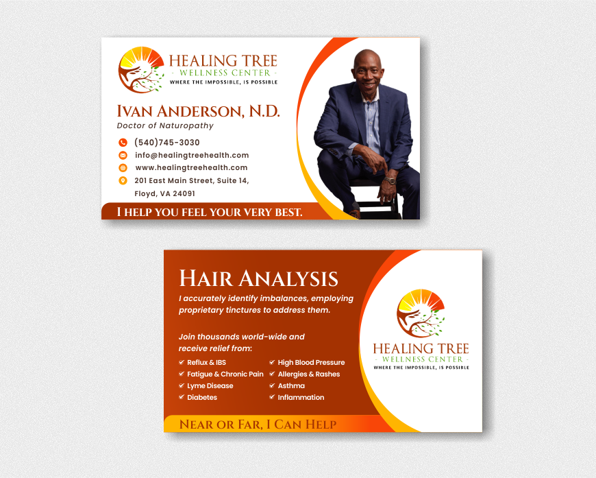 Business Card & Stationery Design for Business Card for Doctor of Naturopathy
