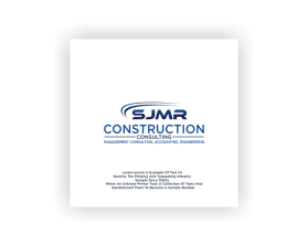 SJMR Construction Consulting entry by trajandesiigns