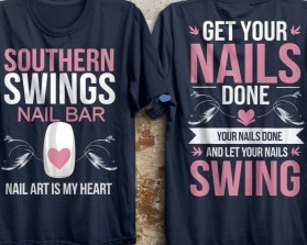 T shirt contest for Nail Salon entry by Iconic-design