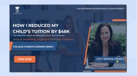 Webinar sign-up page: College Hacks for Parents entry by Ferda suganda
