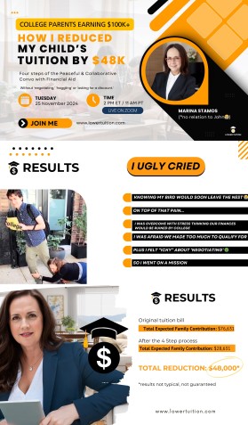 Webinar sign-up page: College Hacks for Parents entry by muhammad asif