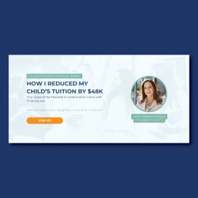 Webinar sign-up page: College Hacks for Parents entry by Ajibola Nureni