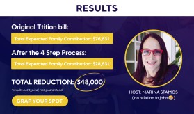 Webinar sign-up page: College Hacks for Parents entry by boukeroui