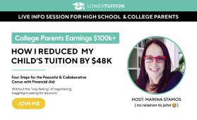 Webinar sign-up page: College Hacks for Parents entry by boukeroui
