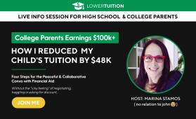 Webinar sign-up page: College Hacks for Parents entry by boukeroui
