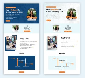 Webinar sign-up page: College Hacks for Parents entry by Sreerag P