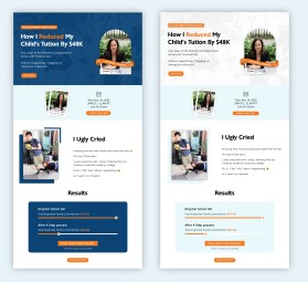Webinar sign-up page: College Hacks for Parents entry by Sreerag P