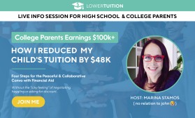 Webinar sign-up page: College Hacks for Parents entry by boukeroui