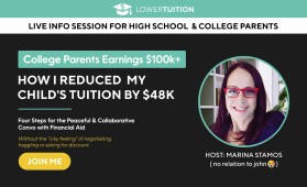 Webinar sign-up page: College Hacks for Parents entry by boukeroui
