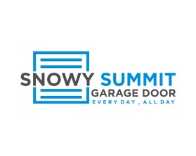 Snowy Summit Garage Door entry by mulia