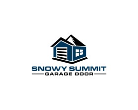 Snowy Summit Garage Door entry by ardima