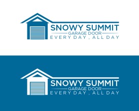 Snowy Summit Garage Door entry by zudyes