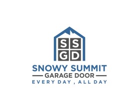 Snowy Summit Garage Door entry by mulia