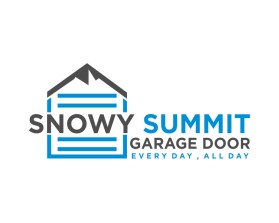 Snowy Summit Garage Door entry by mulia