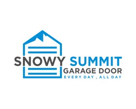 Snowy Summit Garage Door entry by mulia