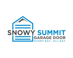 Snowy Summit Garage Door entry by mulia