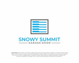 Snowy Summit Garage Door entry by Superkin