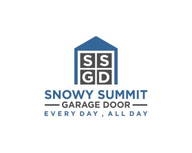 Snowy Summit Garage Door entry by mulia