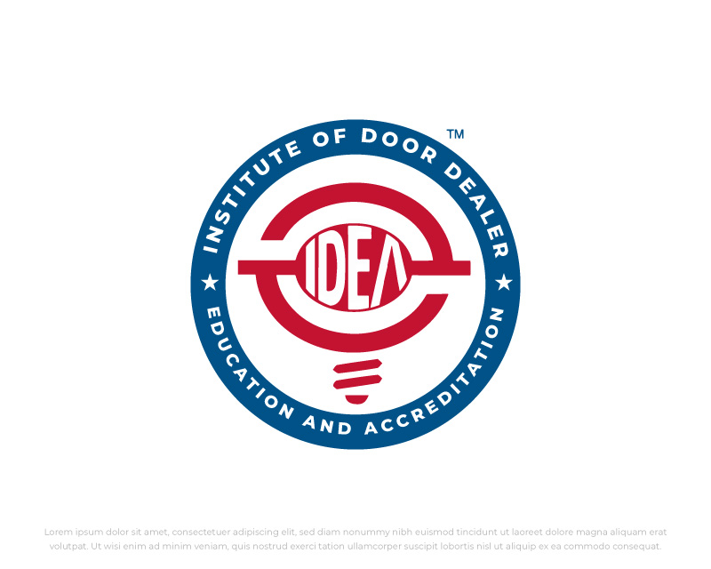 Logo Design for IDEA - Institute of Door Dealer Education and Accreditation - dooreducation.com