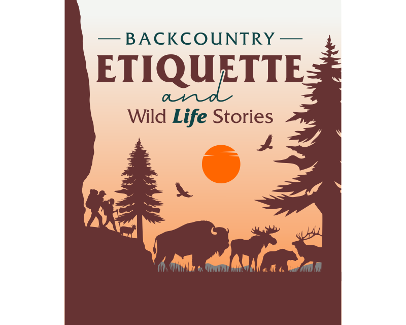 Logo Design for Backcountry Etiquette and Wild Life Stories
