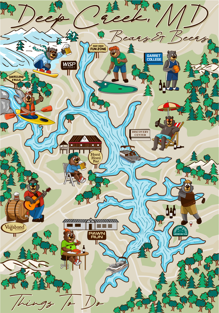 Brochure Design for Deep Creek Rental Homes